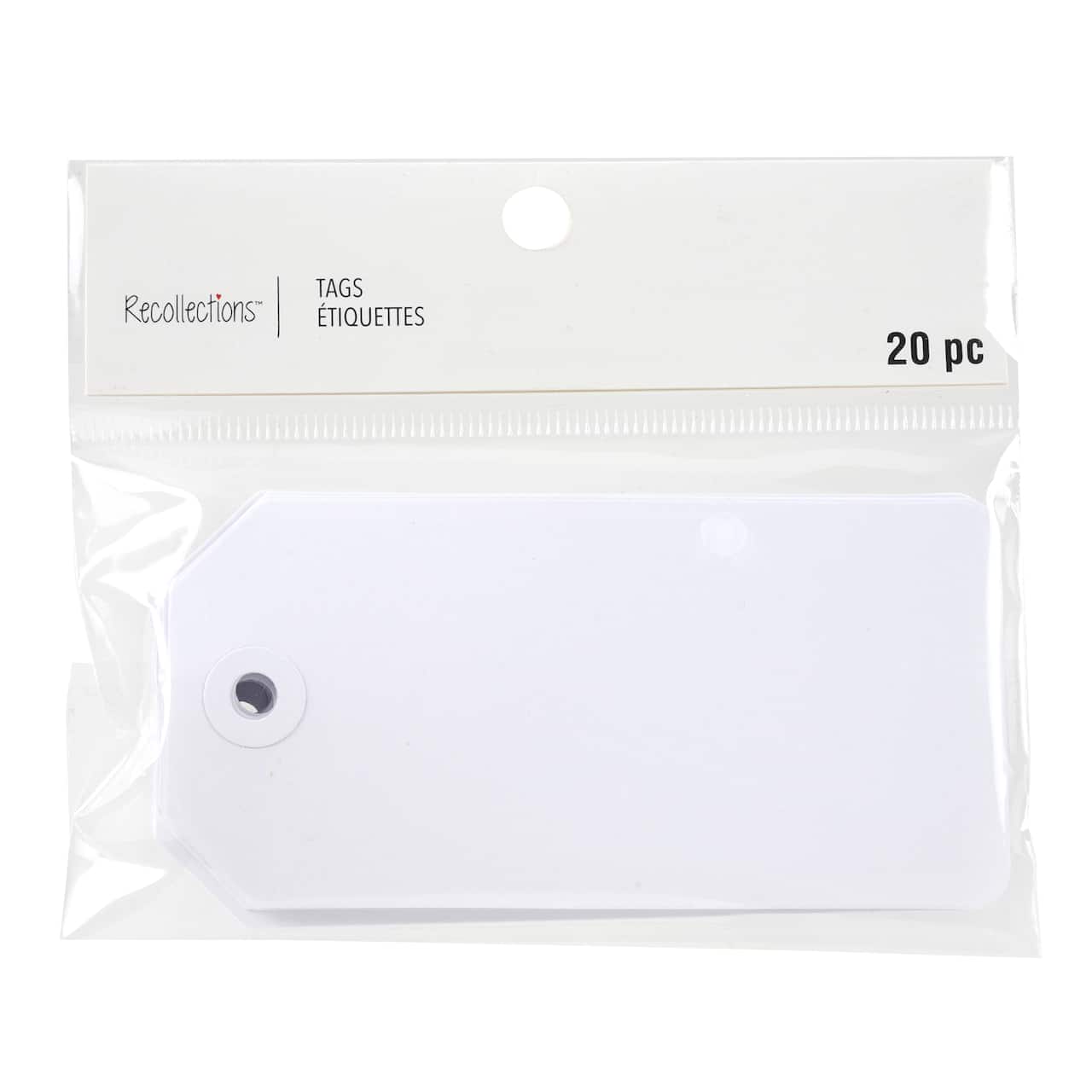 White Medium Tags by Recollections&#x2122;